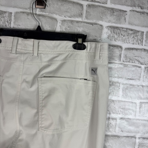 PUMA Dealer 5 Pocket Pure White Performance Stretch Golf Pants Mens 40 x 32 - Picture 4 of 10
